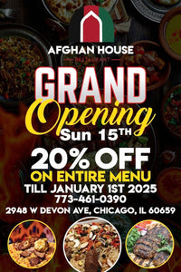 Grand Opening: Afghan House